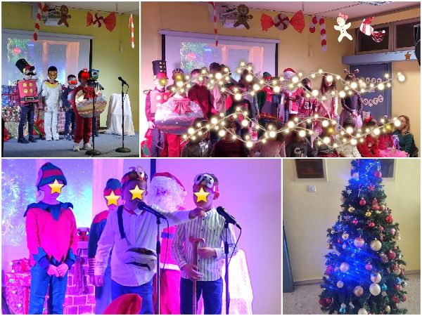 Χριστουγεννιατικη γιορτη στο δημοτικο σχολειο Αγιο Θωμα δημου Ταναγρας